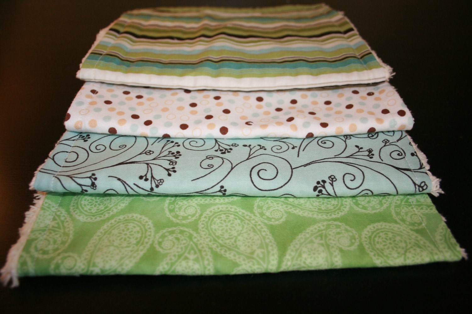 Baby Boy Burp cloths Set of Four