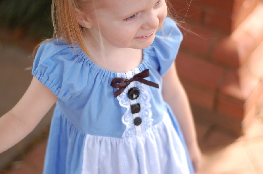 Alice in Wonderland Disney vacation dress, dress up or photo prop by littleellaroo