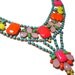 One of a Kind Hand painted Vintage Rhinestone Necklace - Piccola Stravaganza III (ready to ship)