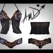 NFL St. Louis Rams Sexy custom made to fit scallop lace camisole lingerie top with matching 4" scallop lace cheek bottoms