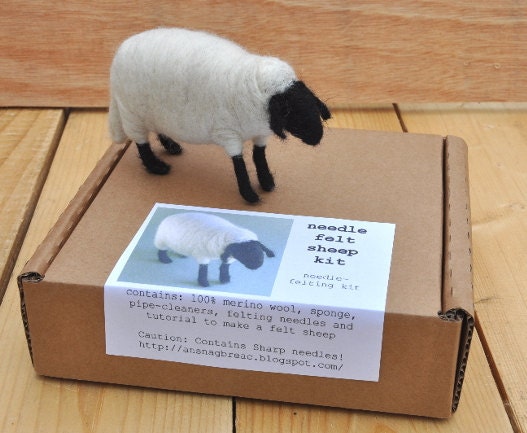 Needle Felt Sheep Kit - DIY Craft Kit