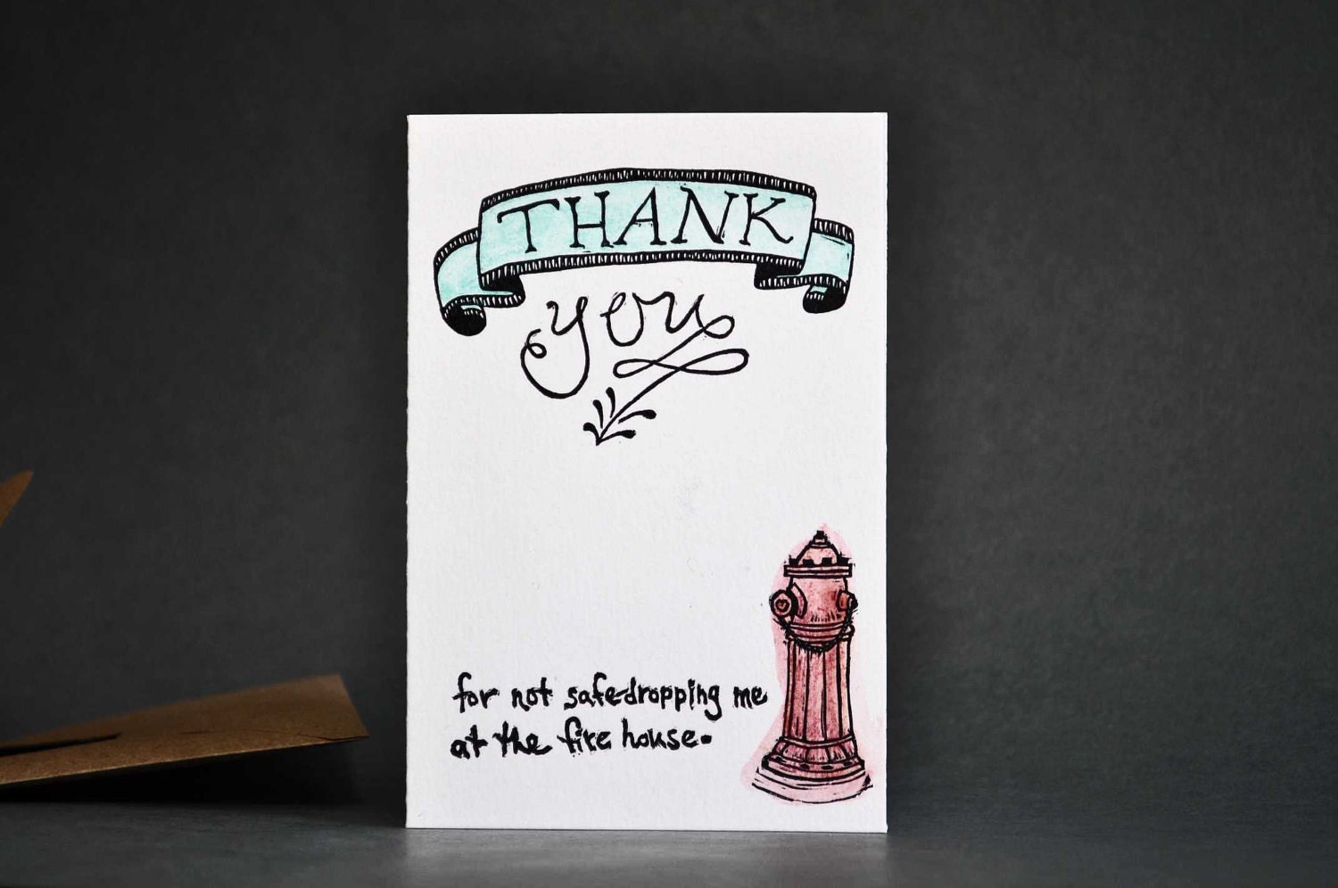 Humorous Mother's Day Card-Linocut Letterpress Printed