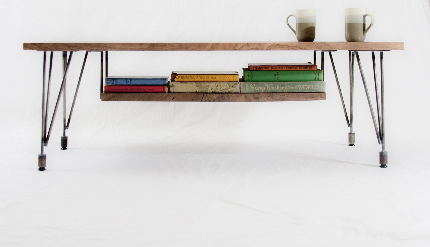 KENNA(Sale) - Black Walnut COFFEE TABLE - Reclaimed/Midcentury/Modern