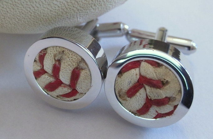 Philadelphia Phillies World Series GAME USED Baseball Cufflinks