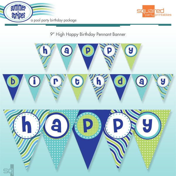 free printable happy birthday banner