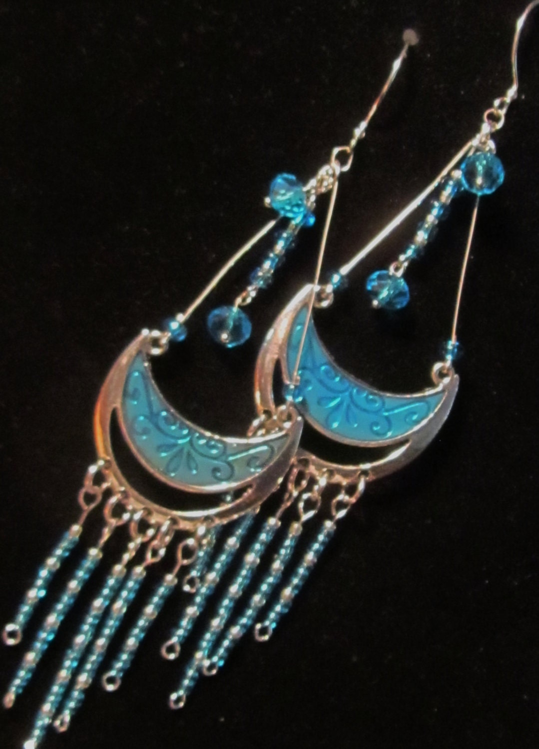 Turquoise Beaded Gypsy Dangles