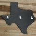 Coat Rack Key Hook Wall Hanging State Shape Texas Dark Espresso color