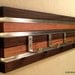 Coat Rack 4 Hook Wood & Metal, Modern Minimalist Clear and Espresso Finish