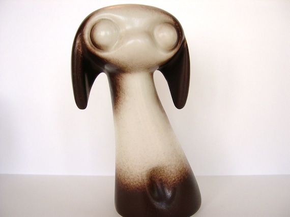 Vintage Howard Pierce Dog - Large - California Pottery 50's 6 3/4" by 3 1/2"