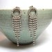 Vintage Rhinestone Waterfall under the Moon Earrings 1960's