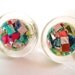 Vintage Confetti Lucite Earrings - Screw Backs 60s (61)