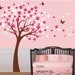 Wall Decals Cherry Blossom Tree wall decals nursery wall decals children girl baby wall decals  wall sticker wall decor butterfly