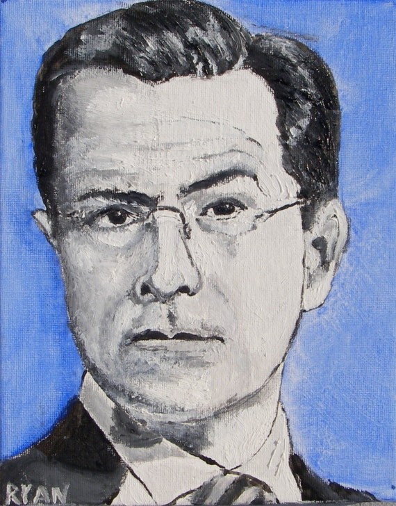 Stephen Colbert 8X10 Original Oil Painting - 100% proceeds for charity