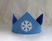 winter snowflake wool felt Waldorf seasonal crown - made to order