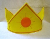 summer sunshine wool felt Waldorf seasonal crown - made to order