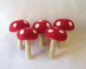 Set of Five 2" high toadstools - made to order
