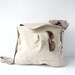 Beige Messenger Bag Brown and White Gingham Bow Adjustable strap For women for New Mom