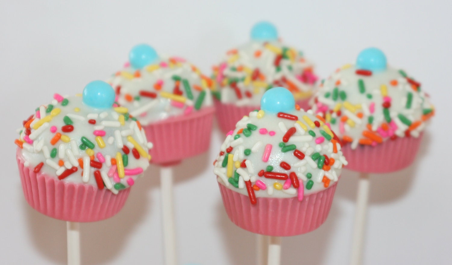Sprinkled Cupcake cake pops