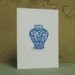 CHINOISERIE MING VASE Greeting Cards - Note Card Set