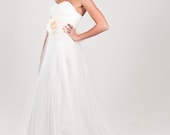 Grace - Tulle Wedding Gown, Soft Ivory, Sweetheart Neckline, Ruched Bodice