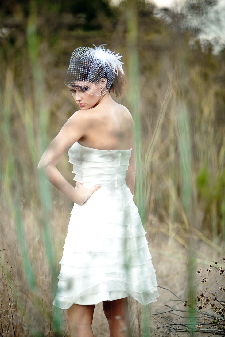 Imani - Short Wedding Dress, Organza