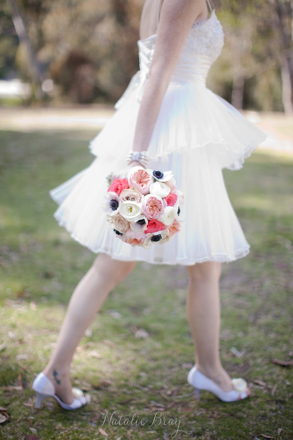 Ellan- Knee Length Wedding Dress