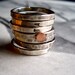 Lucky Seven: Personalized Sterling Silver Stacking Rings