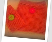 Crochet Ipod Note book Cozy And Matching IPhone Cozy