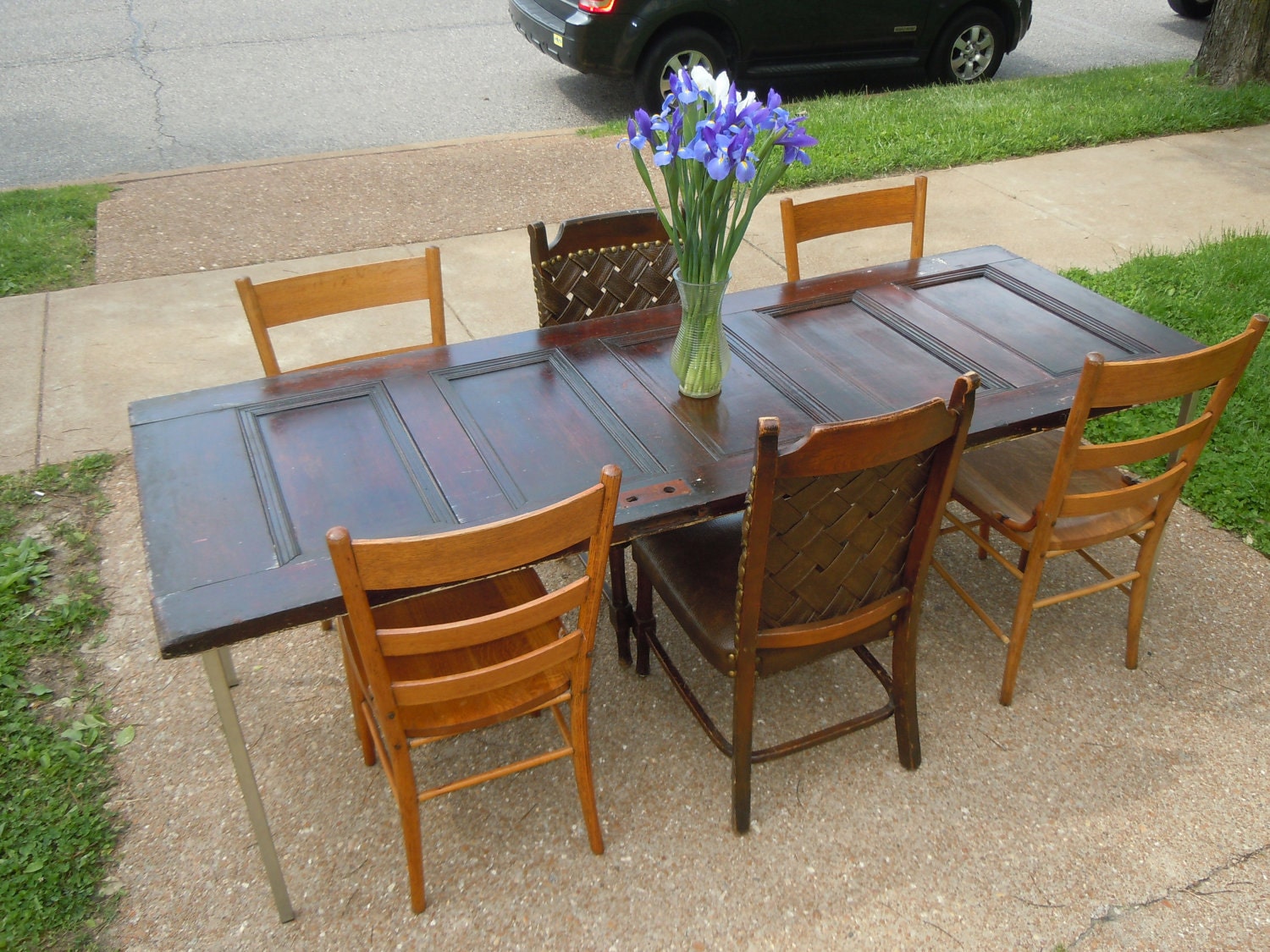1800's SALVAGED DOOR Dining Table
