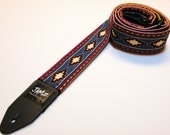 Southwestern Handmade Guitar Strap - AZTEC - Rustic - Top Seller