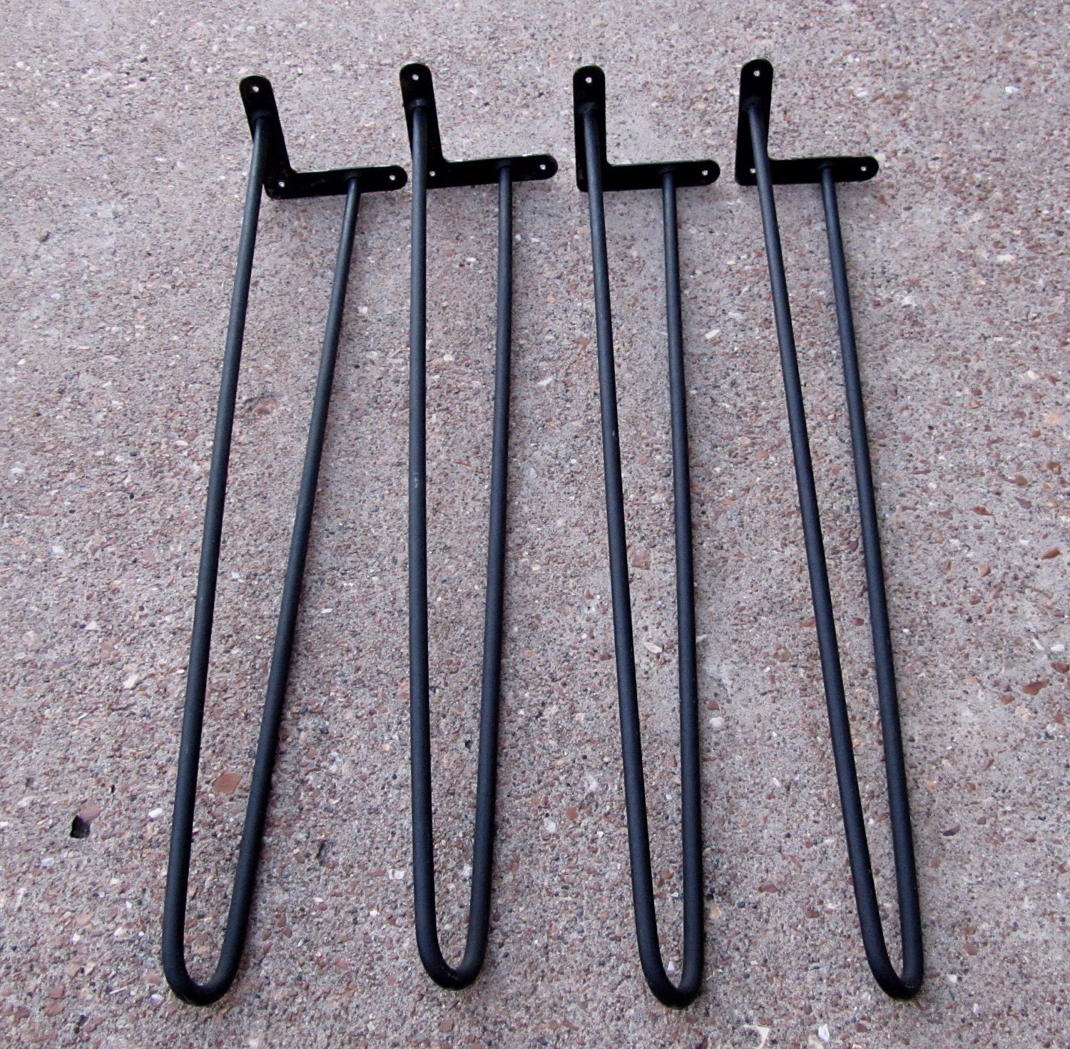 Hairpin Legs, Mid Century Modern, 28" Vintage Wrought Iron, Art