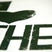 I LOVE THEE - kids wall art room kids decor Linocut Print - letterpress typography Archival Art Print green ink for boys and girls