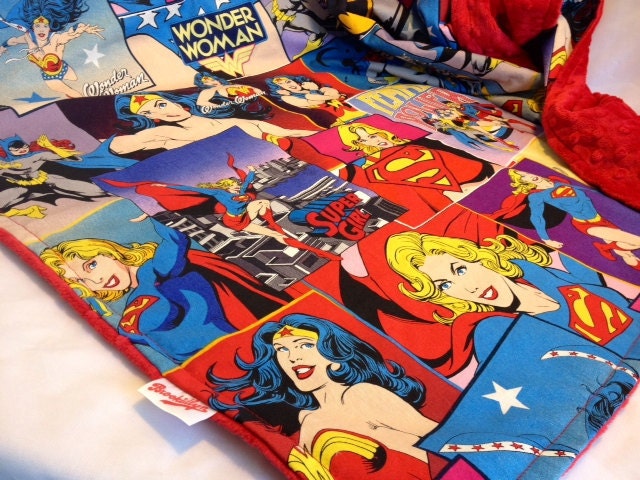WonderWoman, SuperGirl, BatGirl Blanket