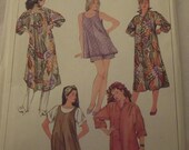 Maternity Sewing Pattern Vintage 80s Pants, Shorts, Dress, Shirt, Jumper, and Top. Simplicity 7966. Sz Pt to Lg. Uncut