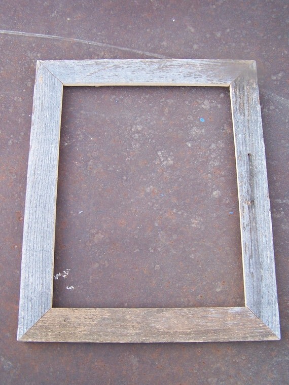 11x14 Flat Barnwood Picture Frame Rustic by bluebarnfleamarket