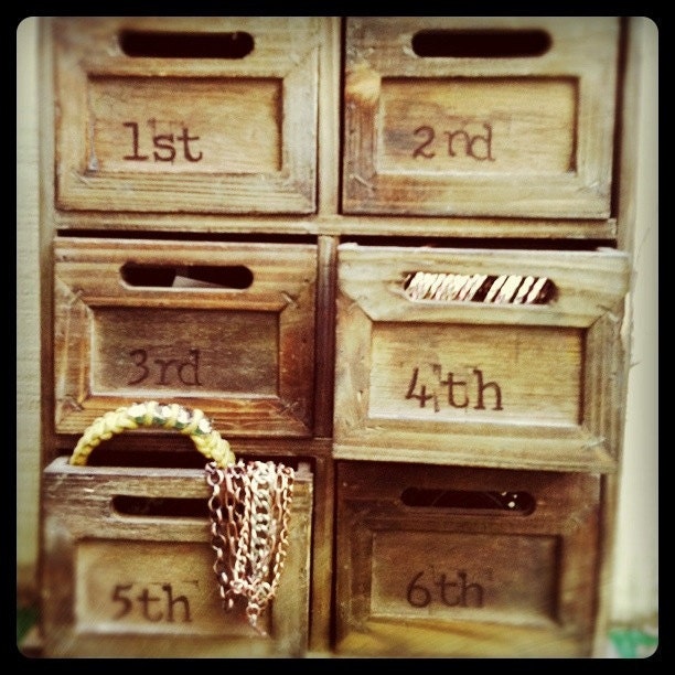 Numbered Drawer Accessories or Office Supplies Organizer