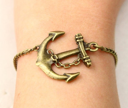 Retro anchor bracelet