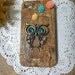 Color Owl with flowers wooden pattern iPhone Case fits for iPhone 4 Case, iPhone 4s Case, iPhone 4 Hard Case, iPhone Case