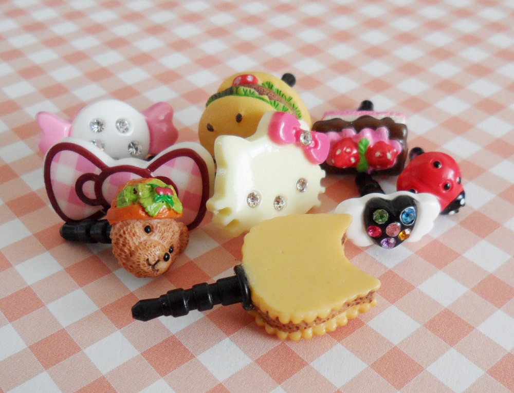 hamburger  earphone plug - 18mm
