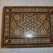 Gorgeous Wooden Inlaid Box Star of David Design With Mother of Pearl