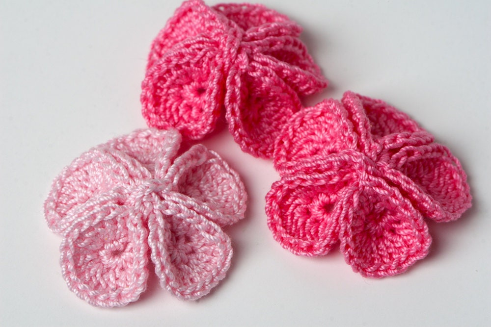 Crochet Pattern Small Tropical Flower 3D PDF Instant Download