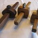 3 Vintage wooden gauges antique tools