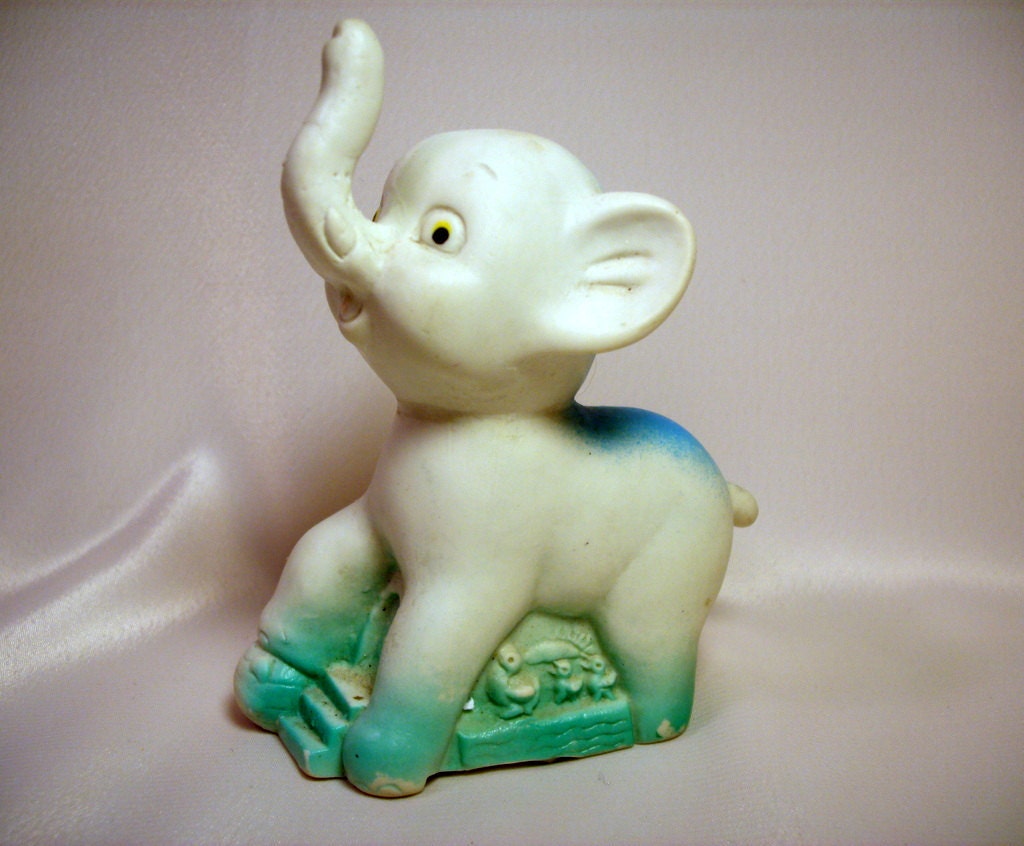 Vintage Elephant Squeaky Toy