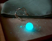 Kaged Magic - Silver Cage Style Pendant with Removable Glow in the Dark Sphere - Magic Made Elegant