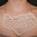 White crochet necklace