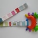 Toy Leash Tether Strap for Sophie The Giraffe & other toys -- Rainbow Stripes