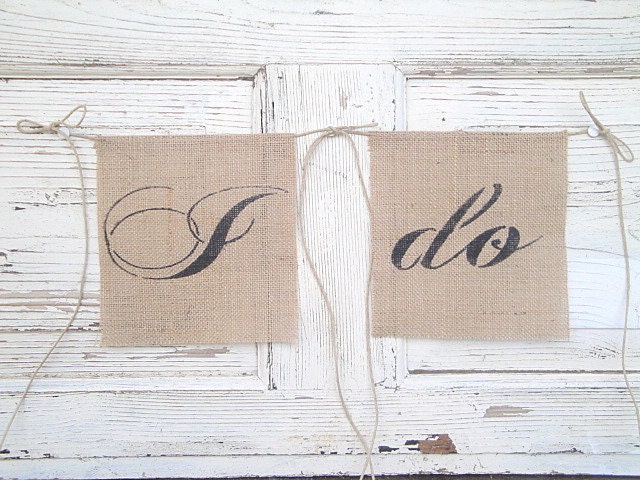 I do burlap signs
