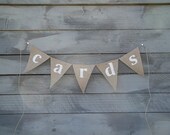 Cards burlap banner