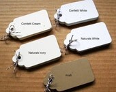 25 Medium-Blank Gift Tags - Handmade die cuts, tags, and paper crafting supplies by UniquesStashNStuff