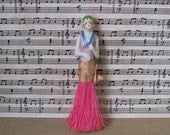Antique Porcelain Half Doll Hat Whisk Broom Great Gatsby Era